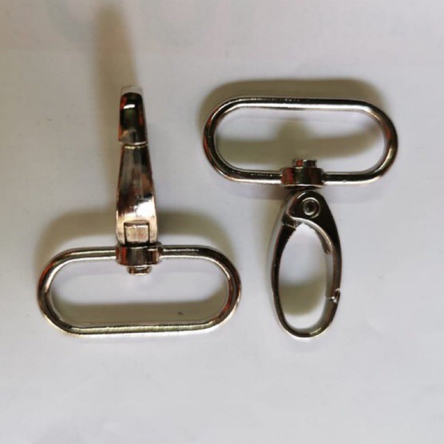 kaitan oval / kaitan tas 3cm nikel / 12pcs