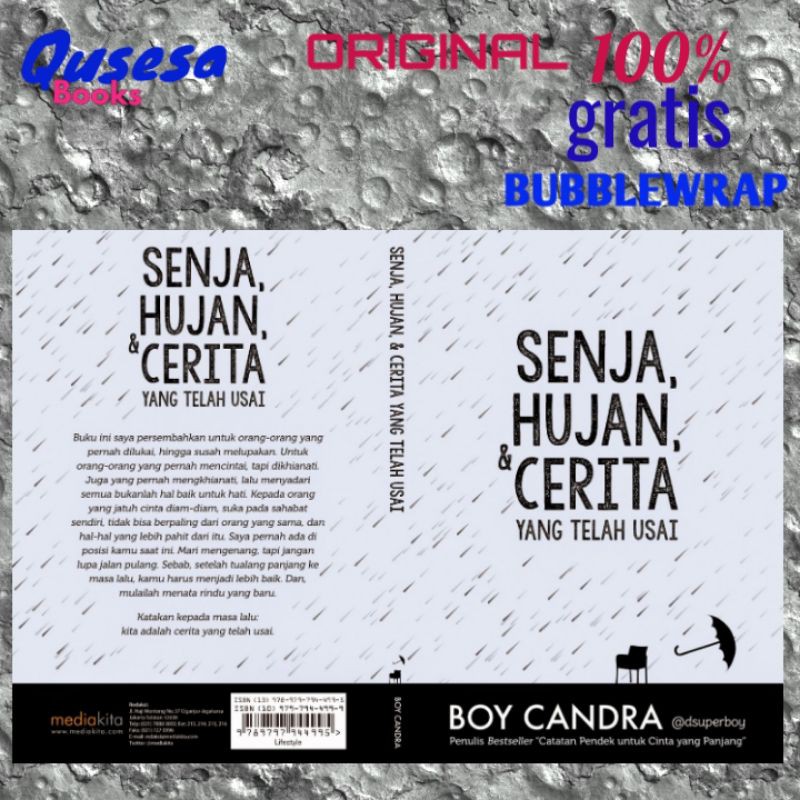 SENJA,HUJAN &CERITA YANG TELAH USAI-BOY CANDRA(original 100 100%
