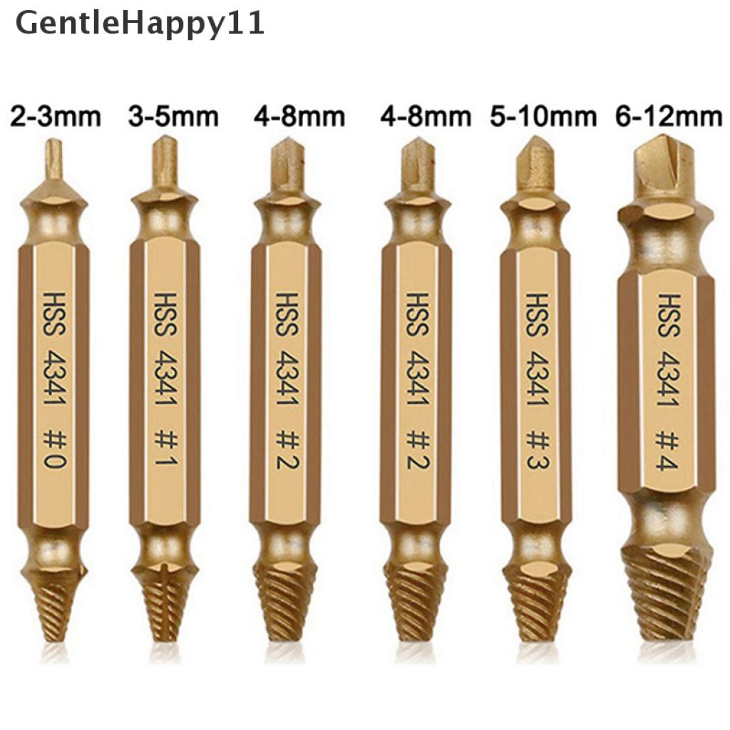 Gentlehappy 6pcs Mata Bor Ekstraktor Sekrup Rusak