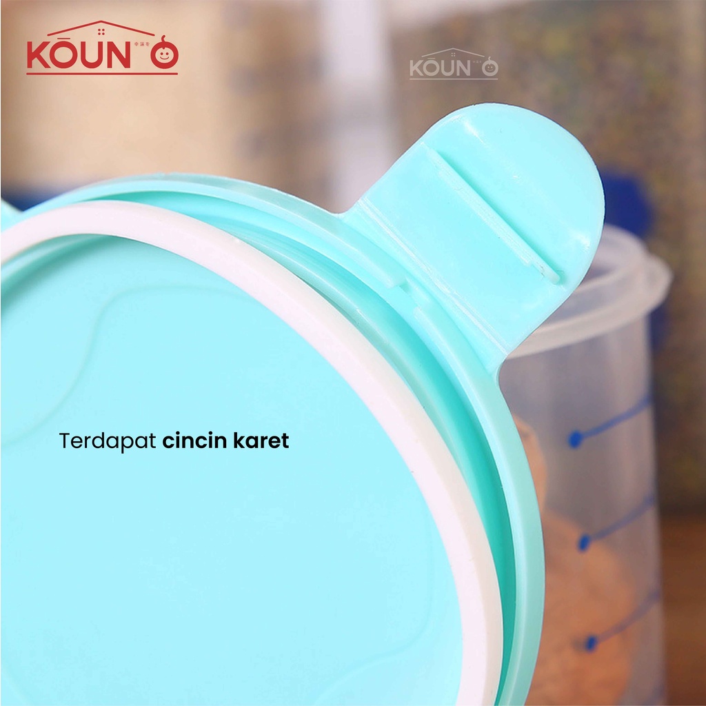 Toples Sealware Tempat Penyimpanan Makanan Kue MPASI Susu Bahan PP Food Grade Toples Transparan Tempat Nyimpan Makanan Dengan Karet Seal