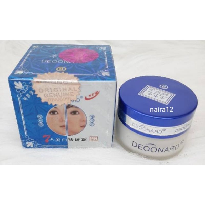 DEONARD BIRU B MALAM ORI // cream deonard biru malam original