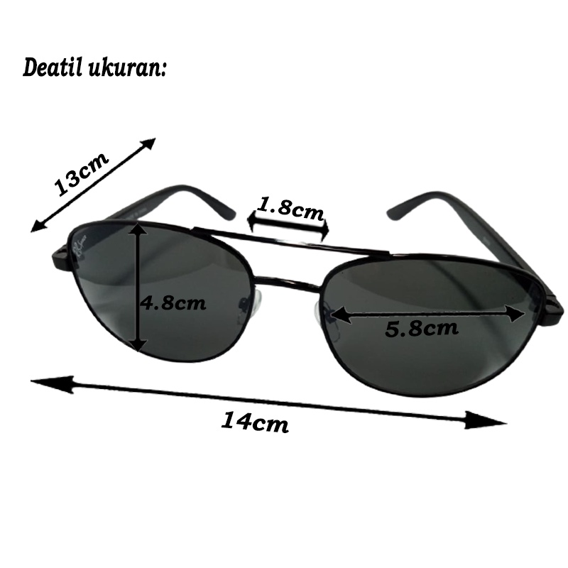 BISA COD! Kacamata Hitam Classic Gaya Full Lensa Hitam Anti Silau Pria Wanita Kaca mata Retro Cassual Trend Susglasses Unisex hitam Kaca mata Fashion Design Korea