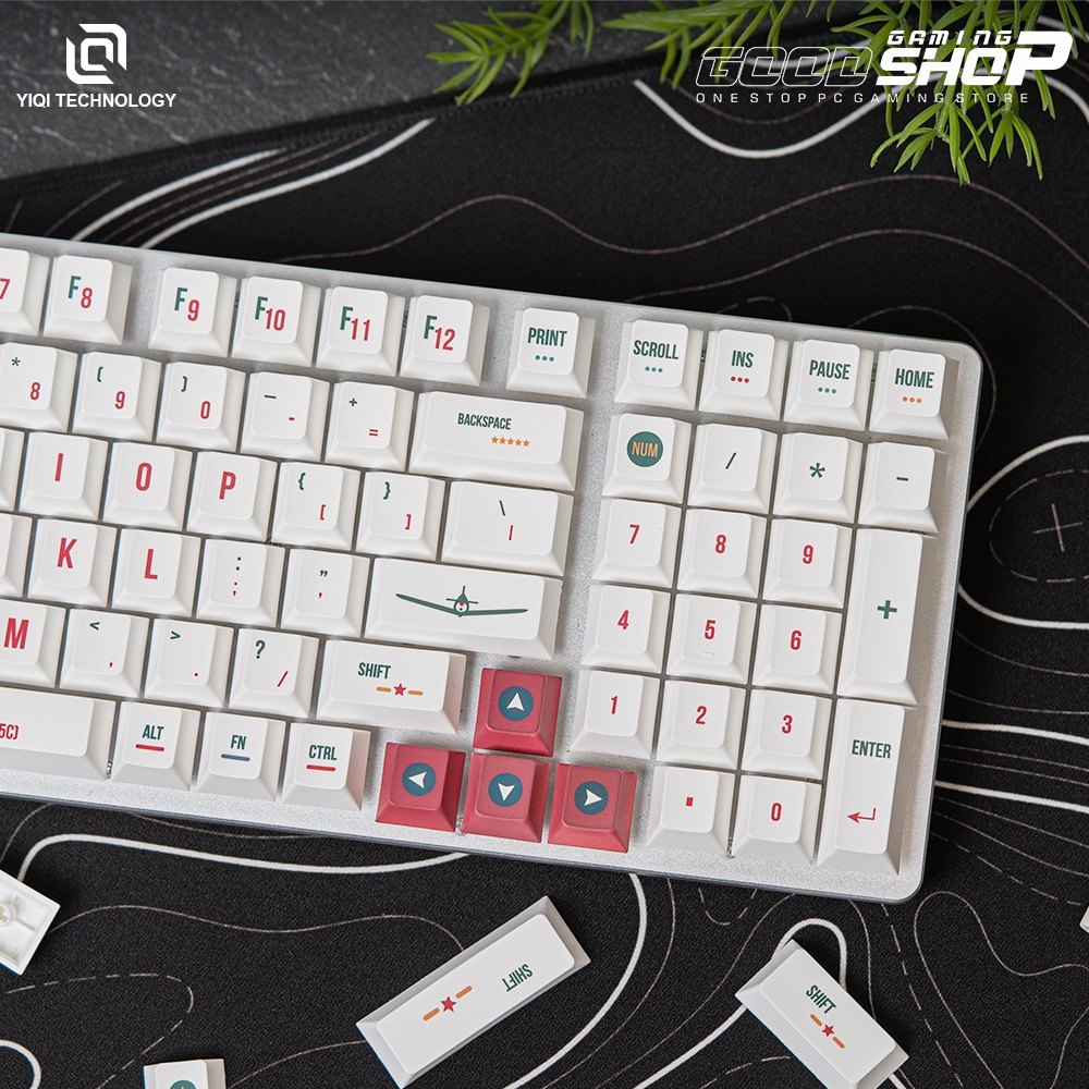 Yiqi Keycaps Airplane PBT Dye Sub Cherry Profile