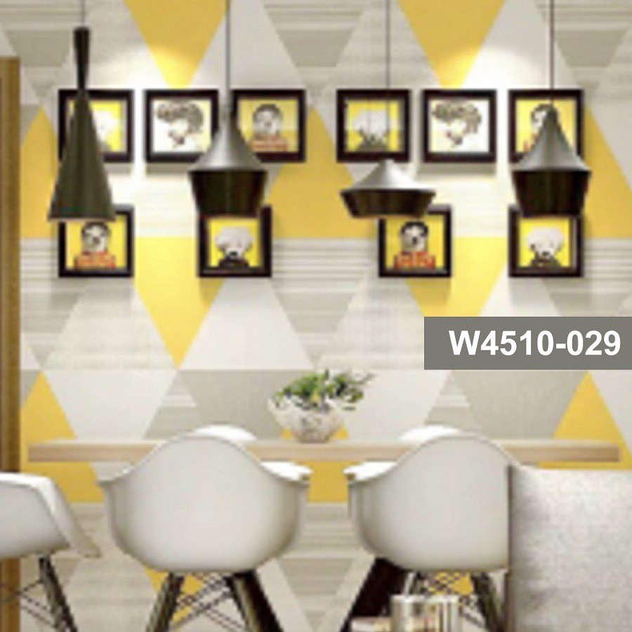 Wallpaper Kamar MOTIF SEGITIGA Sticker Dinding Dekorasi PREMIUM QUALITY 45cm x 1mtr