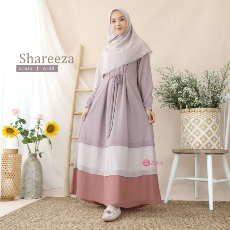 Shareeza Dress A09 A10 by Zizara | gamis lebaran