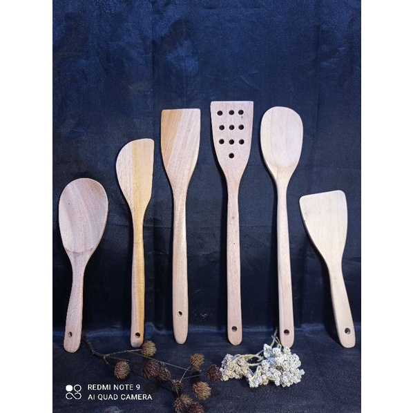 spatula kayu | spatula kayu set | centong,Sutil,sendok sayur