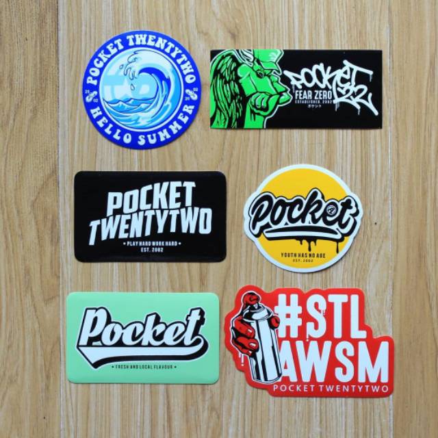 Isi 6 Pcs Sticker Pocket 22 Stiker Disrto Anti Air Stiker Motor Stiker Pocket 03 Shopee Indonesia