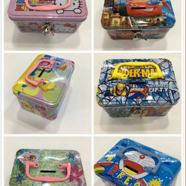 Celengan Gembok Kotak Koper karakter