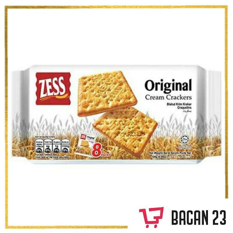 

Zess Original Cream Creckers (184gr) / Biskuit Krim Krekers / Bacan 23 - Bacan23