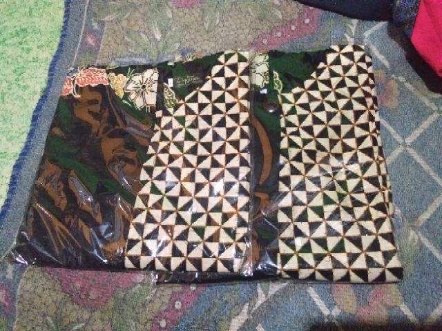 Dress Batik Tunik Tania New Kembang Ceplok M, L, Xl