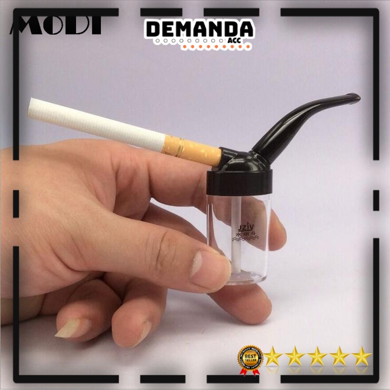 Pipa Rokok Portable Pipa Roko Filter Tabung Bahan Akrilik Double Filter Smoking Pipe Double Filter