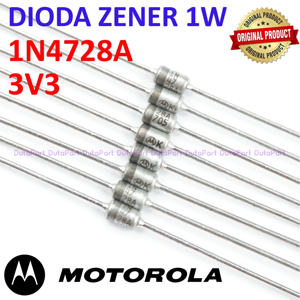 Dioda Zener 1N4728A 3V3 1W ORIGINAL MOTOROLA 1N4728 3.3V