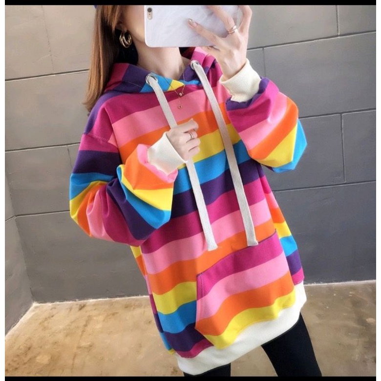 MDLV ~ 953 Sweater Rainbow Fleece Import