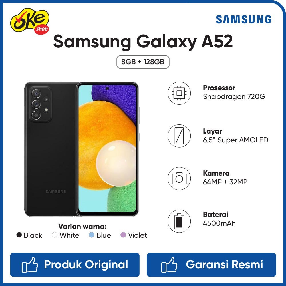 Samsung Galaxy A52 Smartphone (8GB / 128GB)