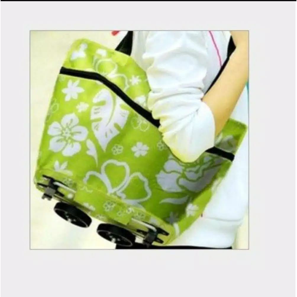 EDW 309 Tas Troli Lipat Belanja Motif Trolly Bag Shopping Foldable Trolley