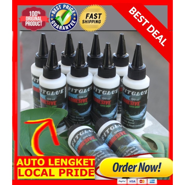 

LEM SEPATU TAS DOMPET GLUE ORIGINAL FITGLUE ADHESIVES 100ML SHOE GLUE IMPORT!!