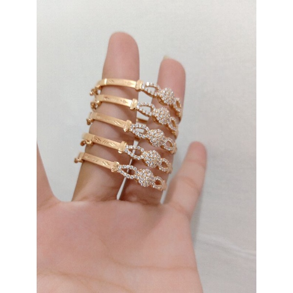 GELANG ANAK MATA PERAK 925 ROSE GOLD