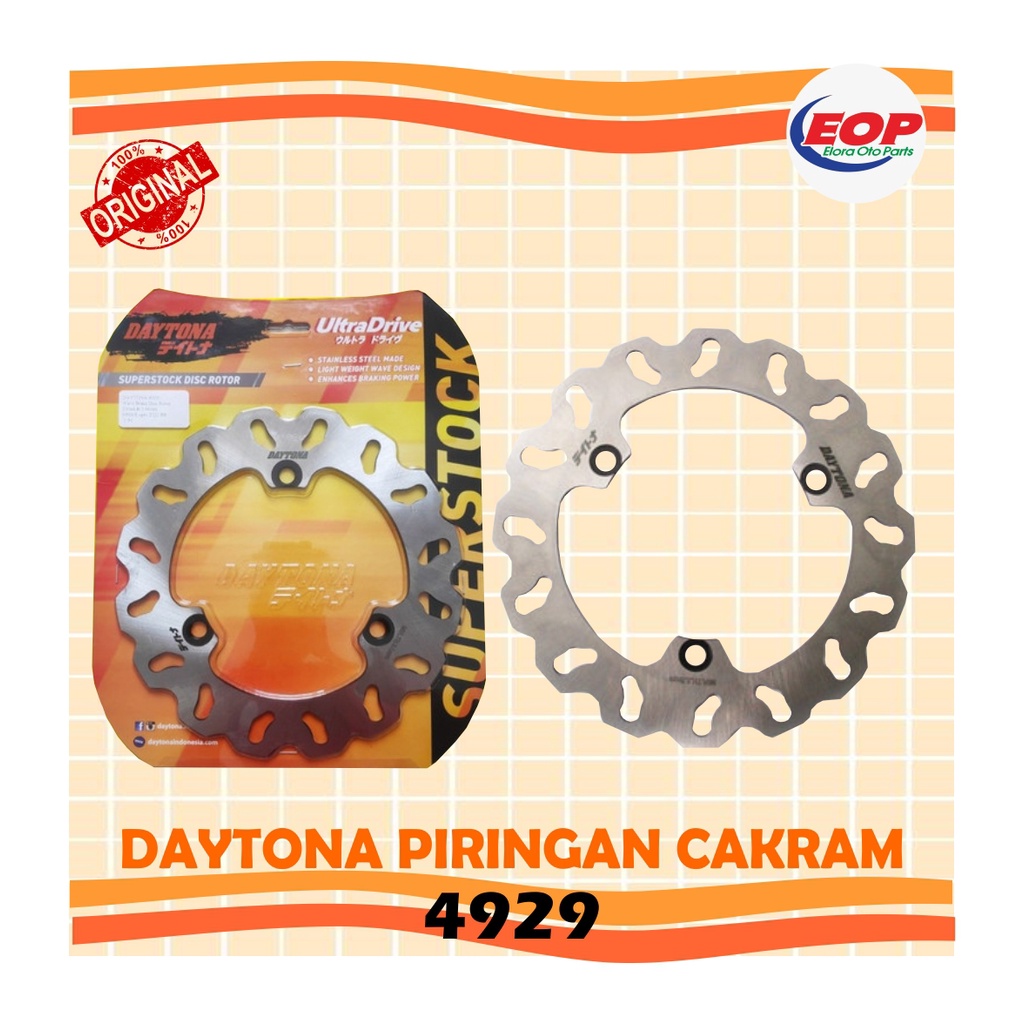 Daytona Piringan Cakram Nmax, All New Nmax Rear 4929 Original