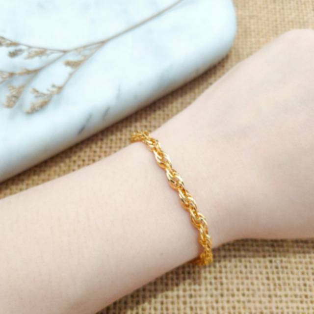 Grosir Gelang Pandora Naga elegant mewah emas asli Keren
