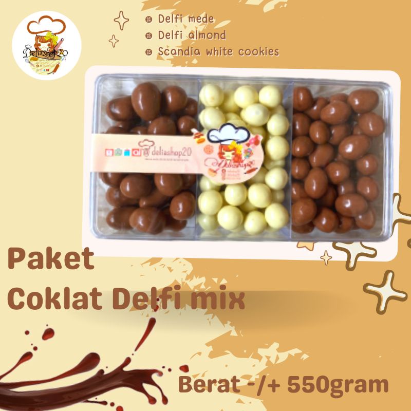 

Paket sekat 3 delfi almond mede scandia white cookies