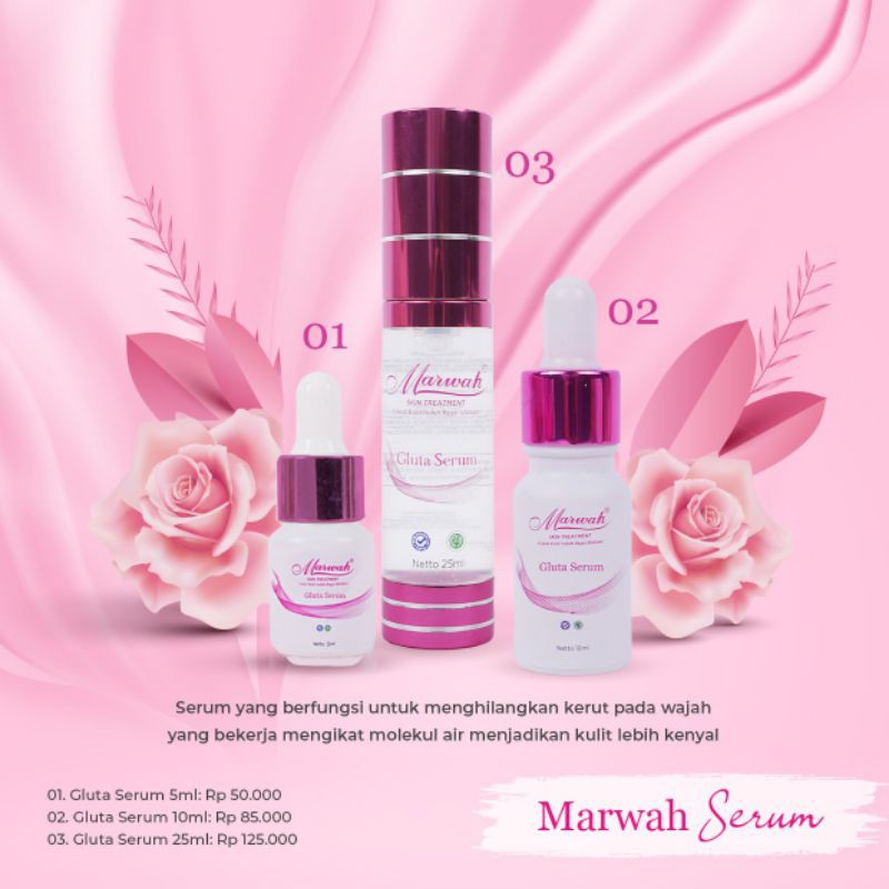 Marwah Serum Gluta (memutihkan, noda hitam, kerutan)