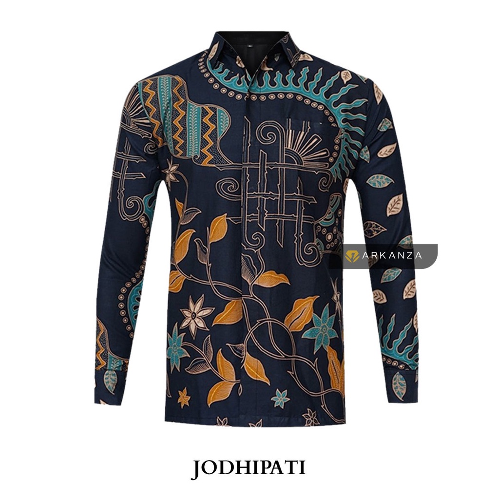 BATIK ARKANZA Motif JODHIPATI Hem Atasan Kemeja Baju Batik Pria Cowok Laki Laki Slimfit Full Lapis Furing Lengan Panjang Lengan Pendek Original Asli