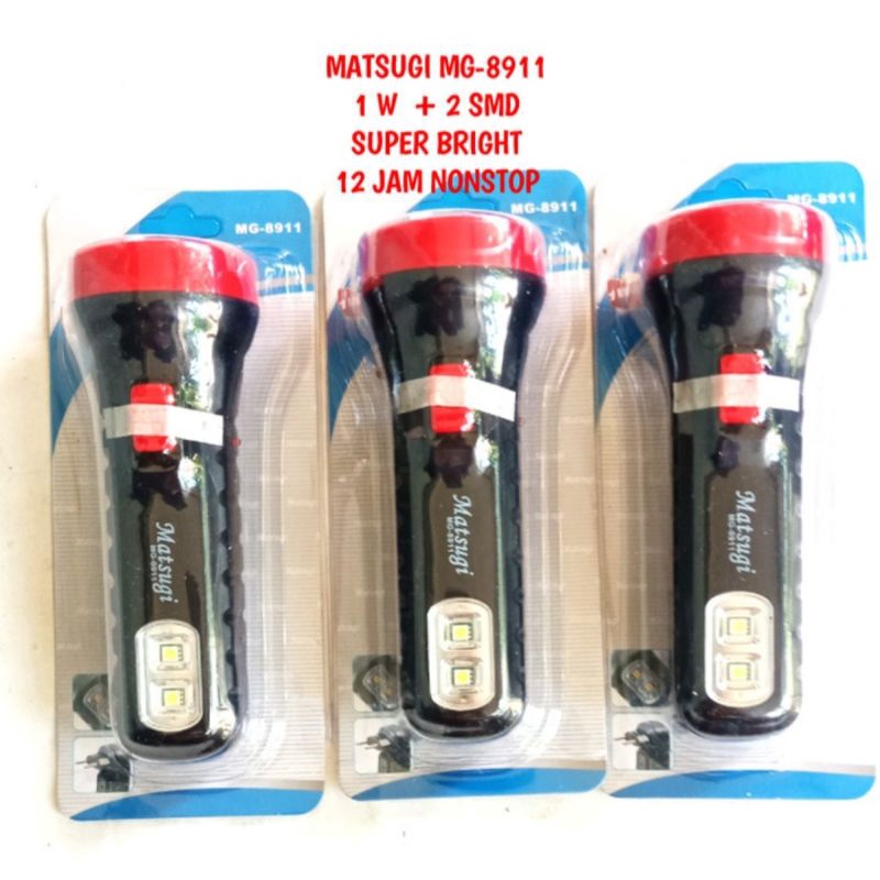 Matsugi Senter charge MG 8911. senter genggam murah