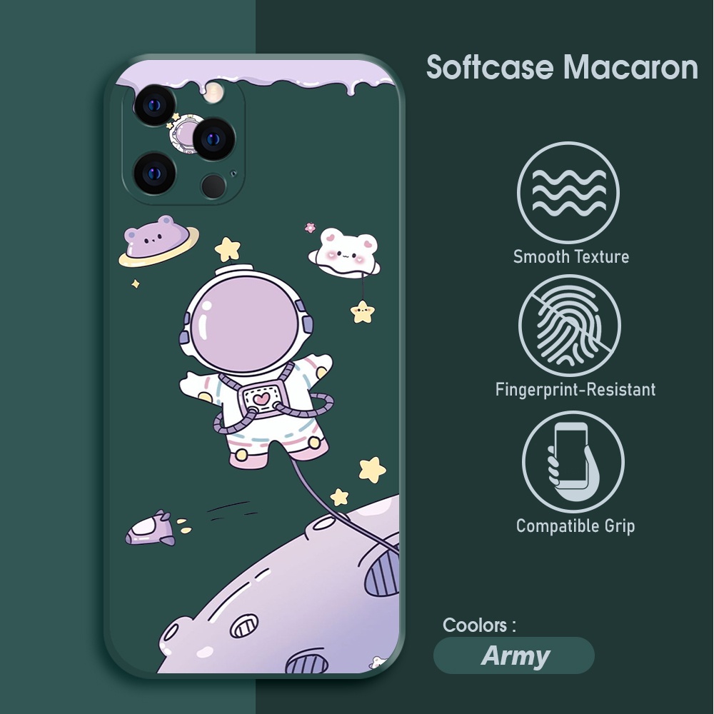 Softcase Macaron Camera Protection For SAMSUNG A11 M11 / A22 4G / A22 5G / A20S / A10 Case Kartun So