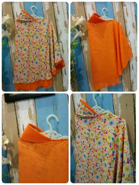 TERMURAH...KHIMAR 2 LAYER..MOTIF