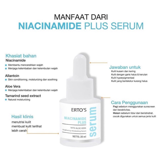 [ORI] Paket Skincare Niacinamide Series 2in1 Niacinamide Facial Treatment Plus Serum Wajah Mencerahkan Melembabkan dalam 2 Minggu l BPOM