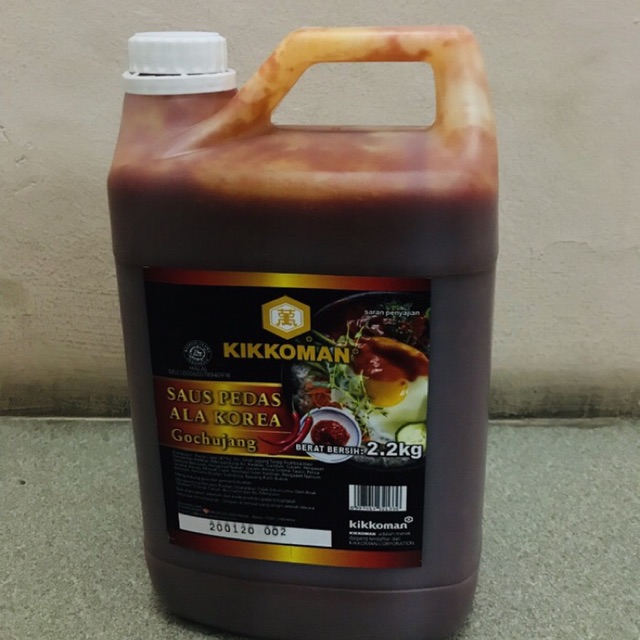 

Kikkoman Gochujang Sauce - Sambel Pasta Jerigen 2L 2Kg Halal