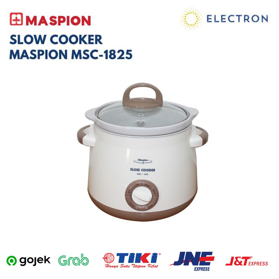 Slow Cooker Maspion MSC-1825 2.5 Liter MSC1825 Kecil Murah Slowcooker Mini Keramik