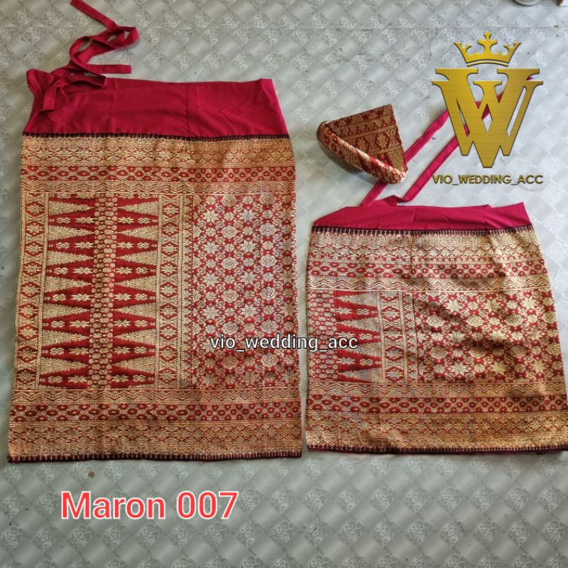 Set Songket palembang siap pakai (tenun asli)
