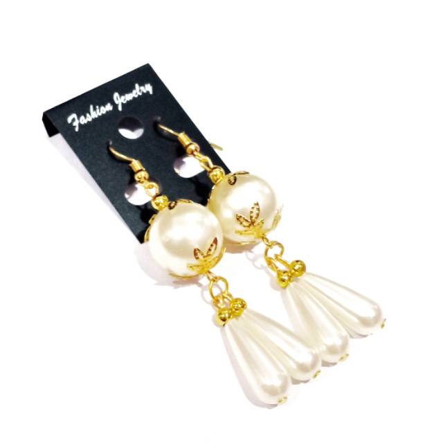 Britney Pearl Earrings | Anting Mutiara Handmade