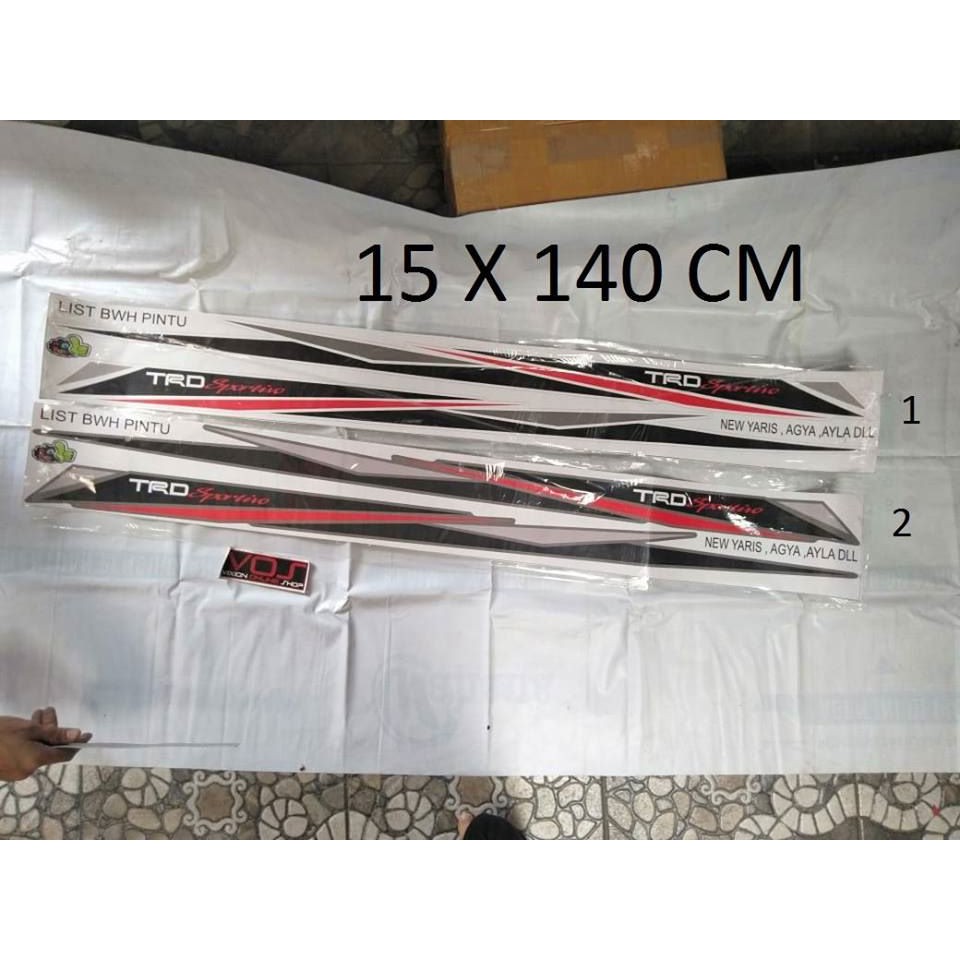 TRD SPORTIVO LIMITED EDITION LIST BAWAH PINTU NEW YARIS , AGYA , AYLA , DLL