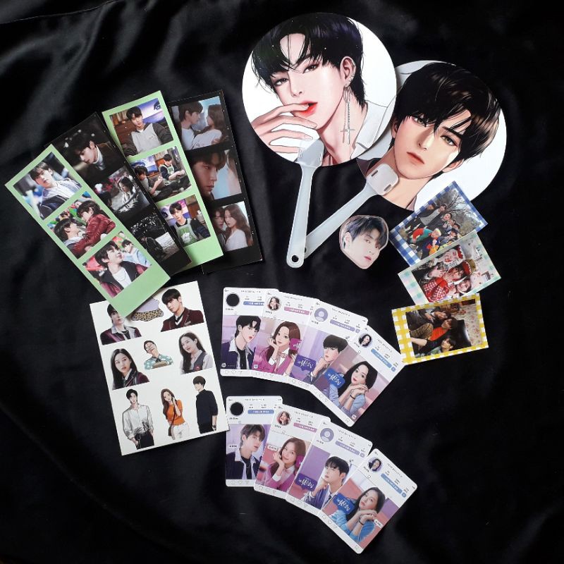 TRUE BEAUTY Kit Photocard Kipas Stiker Gantungan Kunci Photostrip Polaroid Suho Seojun Hwang In Yeop