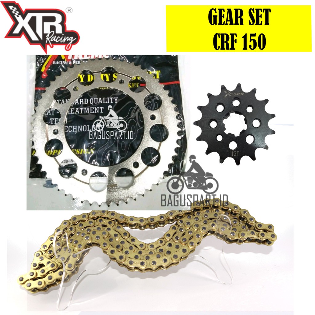 GEAR SET 428 H CRF 150 ORIGINAL ( XTREME NOT SSS TK DAYTONA)
