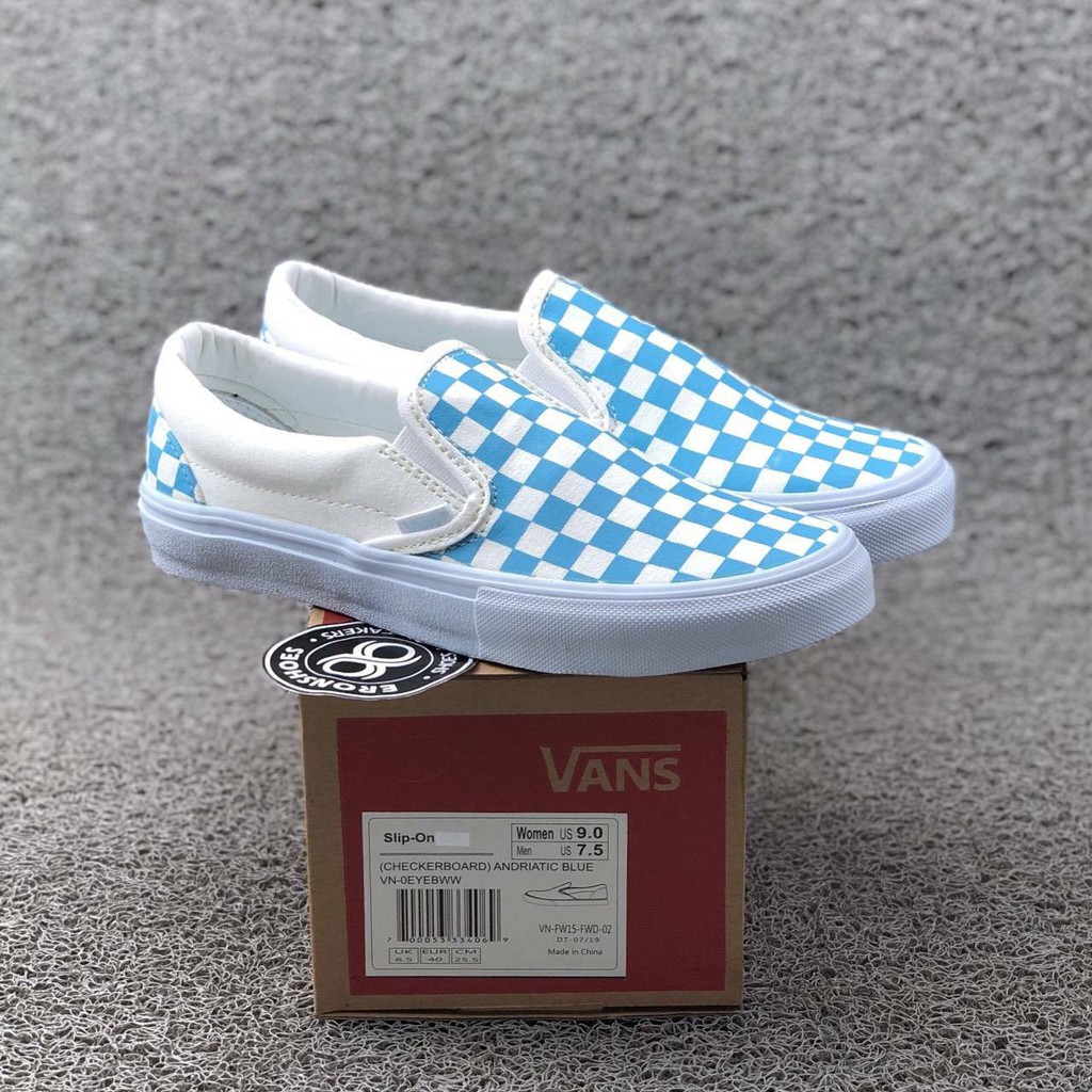 vans slip on adriatic blue