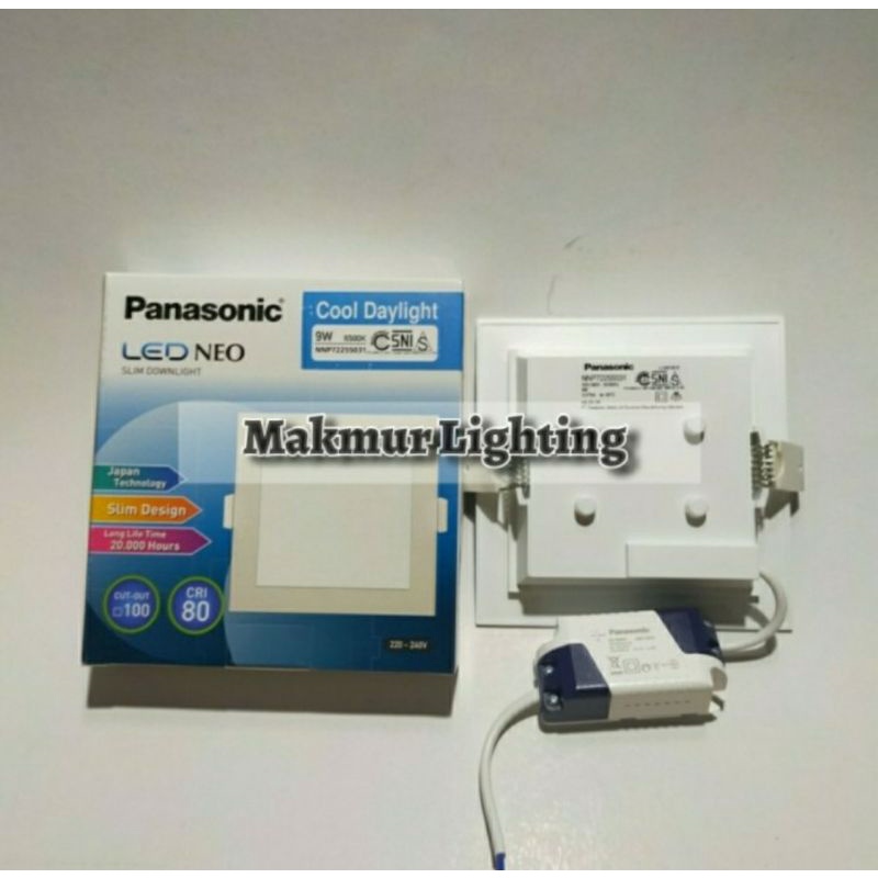 LAMPU PANEL LED / SLIM DOWNLIGHT LED NEO 9 WATT PANASONIC KOTAK INBOW
