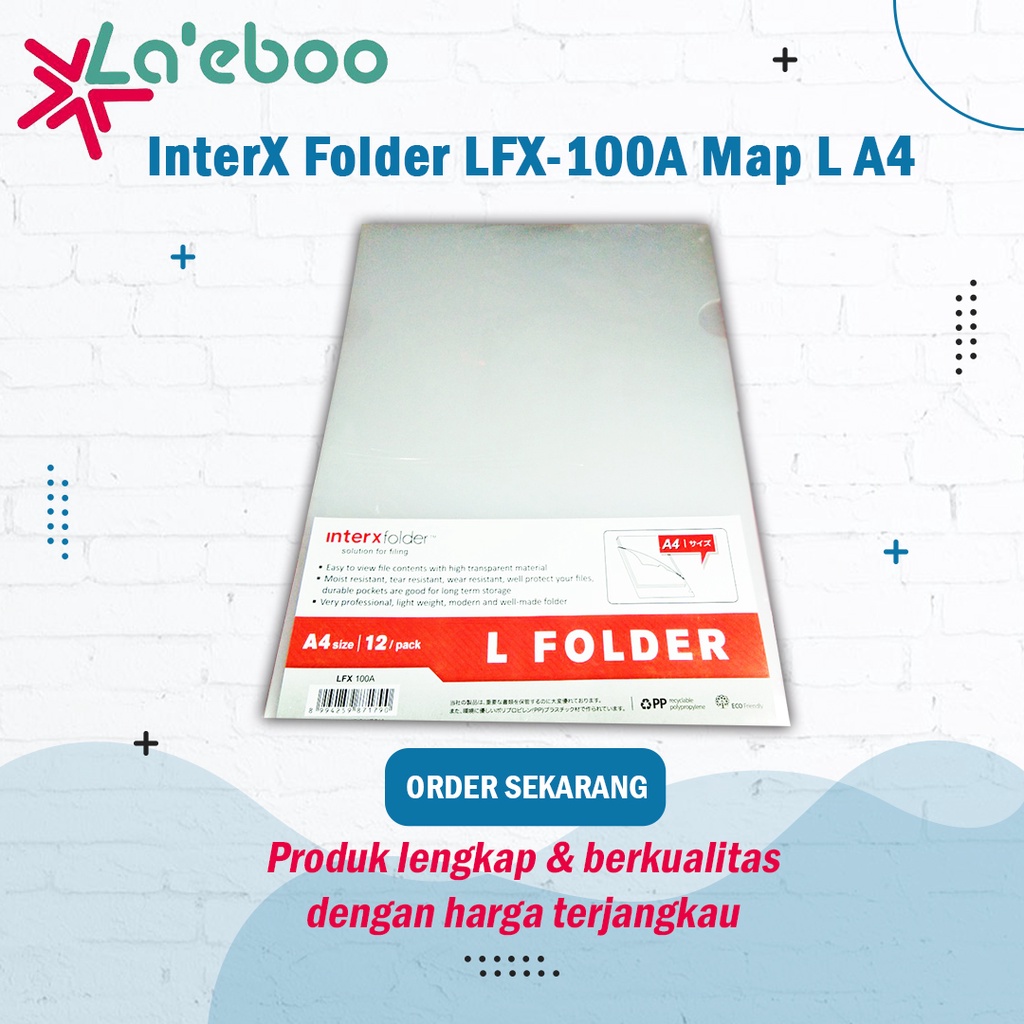 

InterX Map L Transparant Ukuran A4 / F4