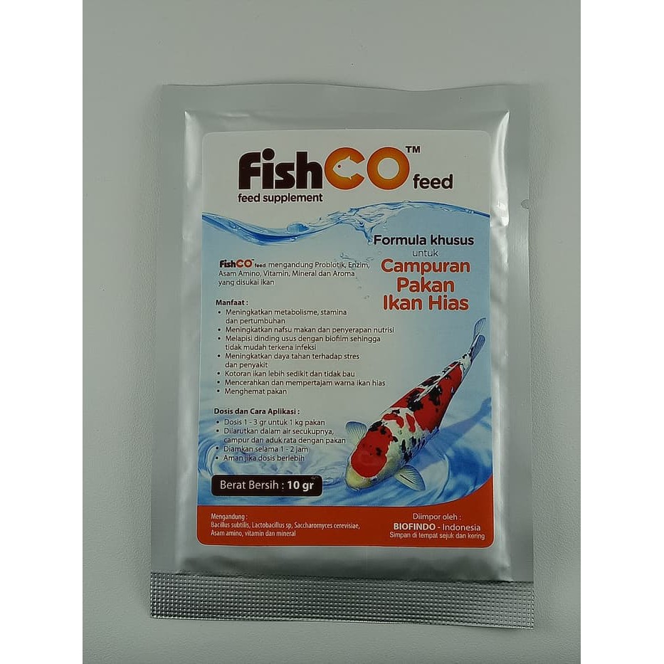 Suplemen Pakan Ikan Fishco Feed 10 Gram Shopee Indonesia