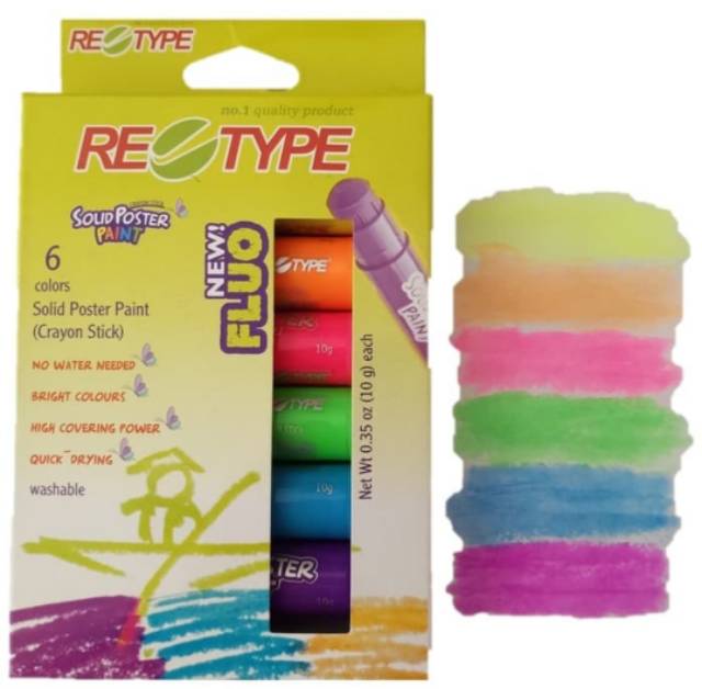 RETYPE SOLID POSTER COLOUR PAINT WASHABLE