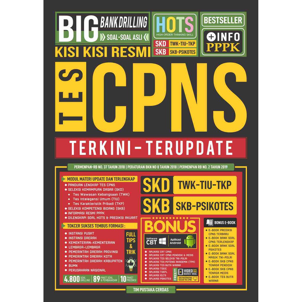 Tes Cpns Buku Cpns Best Seller Kisi Kisi Resmi Tes Cpns Untuk Umum Shopee Indonesia