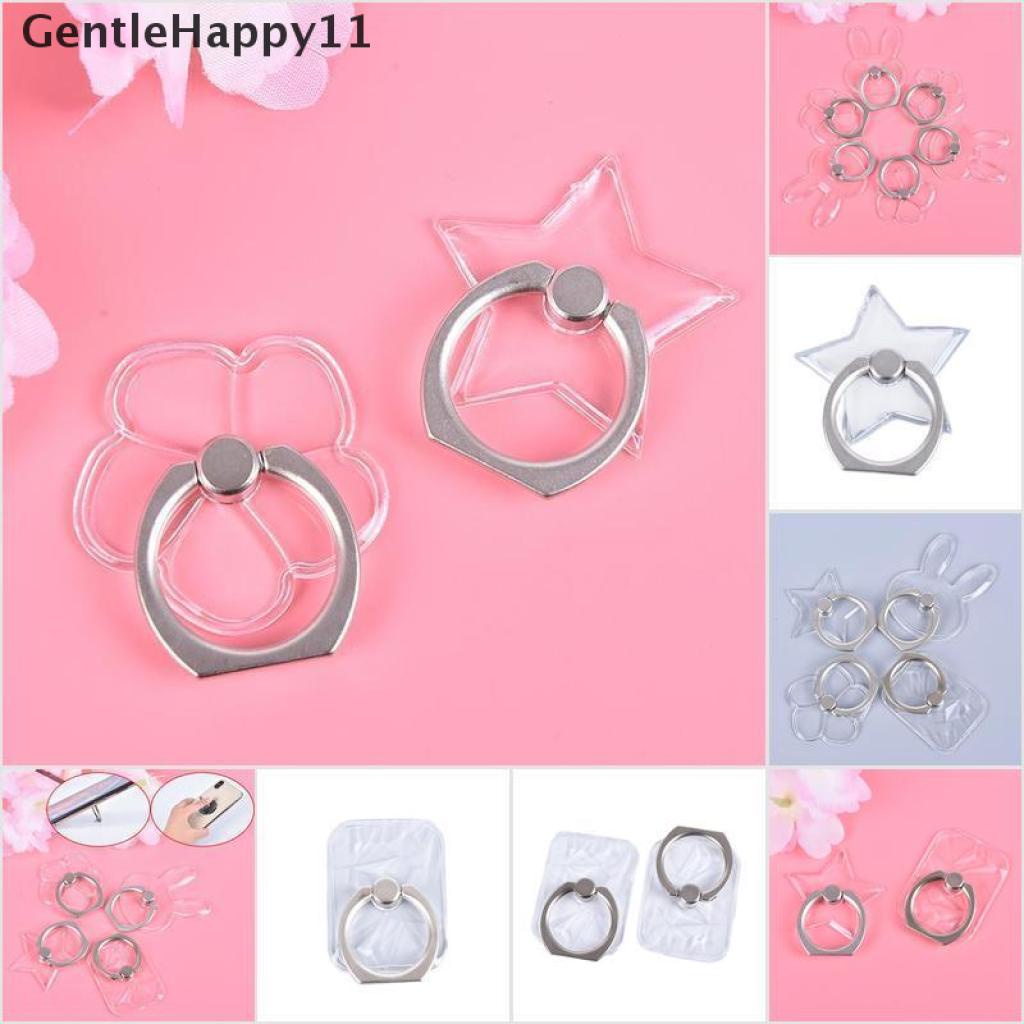 Gentlehappy Ring Stand Holder Hp Universal Transparan Bisa Berputar 360 °