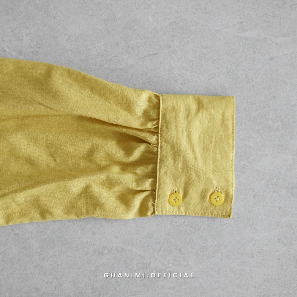 Ghanimi - Carla Shirt / Kemeja Katun Polos / Kemeja Kerja / Kemeja Santai / Kemeja Casual / Kemeja Layer / Kemeja Timeless / Kemeja Polos