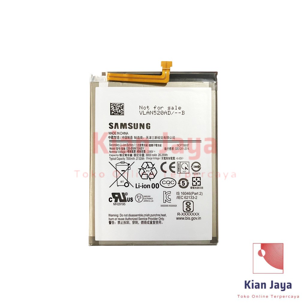 Baterai Samsung Galaxy M51 M515F M62 Original OEM Batre Batrai Battery Hp EB-BM415ABY Ori