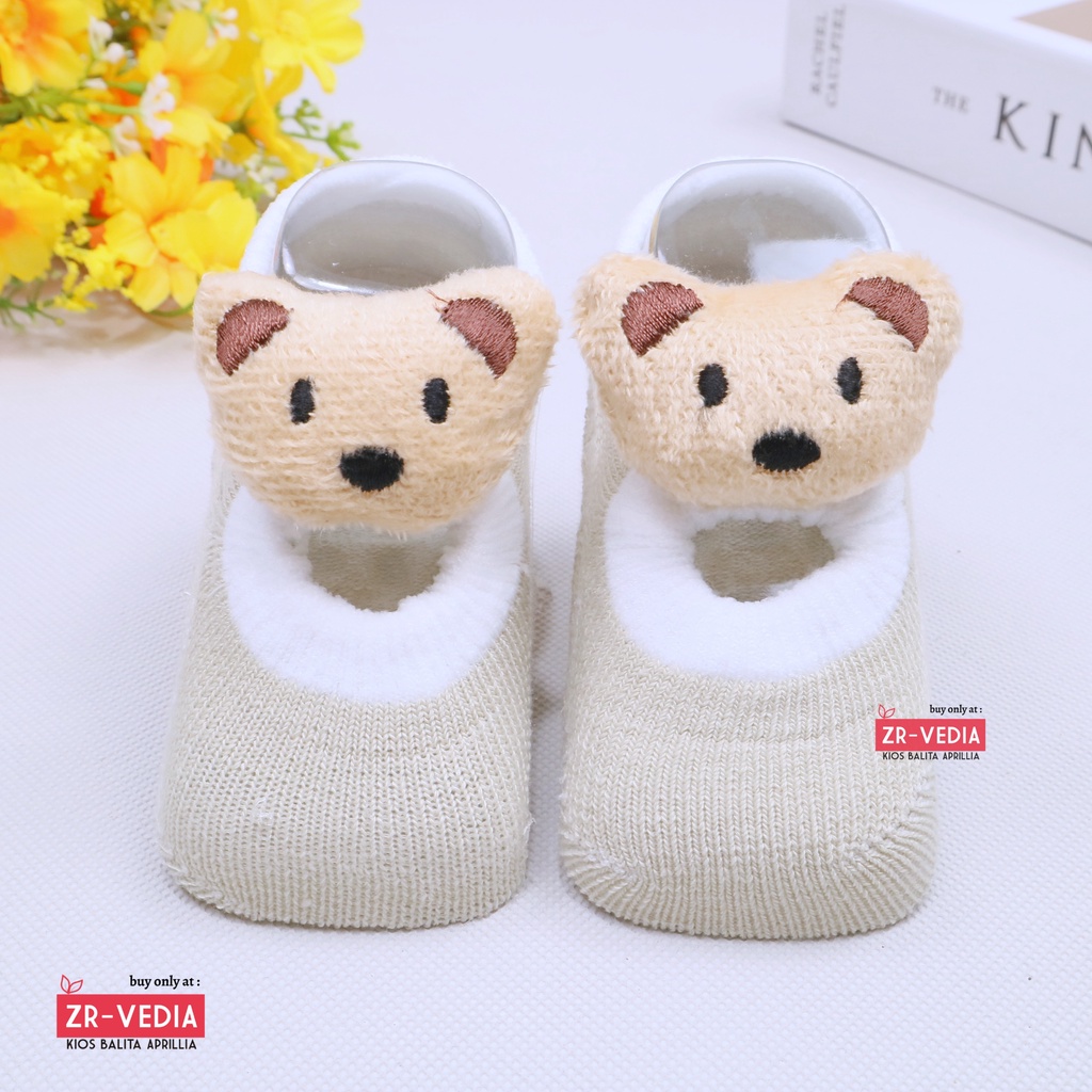 Prewalker Socks 3D Bayi Boneka Karakter / Kaos Kaki Anak Laki Perempuan Polos Anti Slip Import Murah