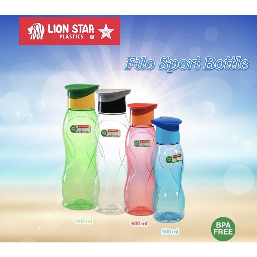 ( BISA COD ) PROMO LION STAR TRITAN NH-88 FILO SPORT BOTTLE 1000ml / BOTOL MINUM OLAHRAGA / BOTOL PLASTIK TERMOS AIR SPORT BOTTLE