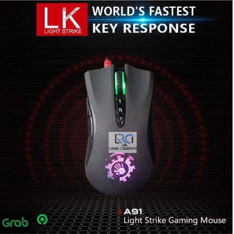 MOUSE BLOODY A91 LIGHT STRIKE GAMING