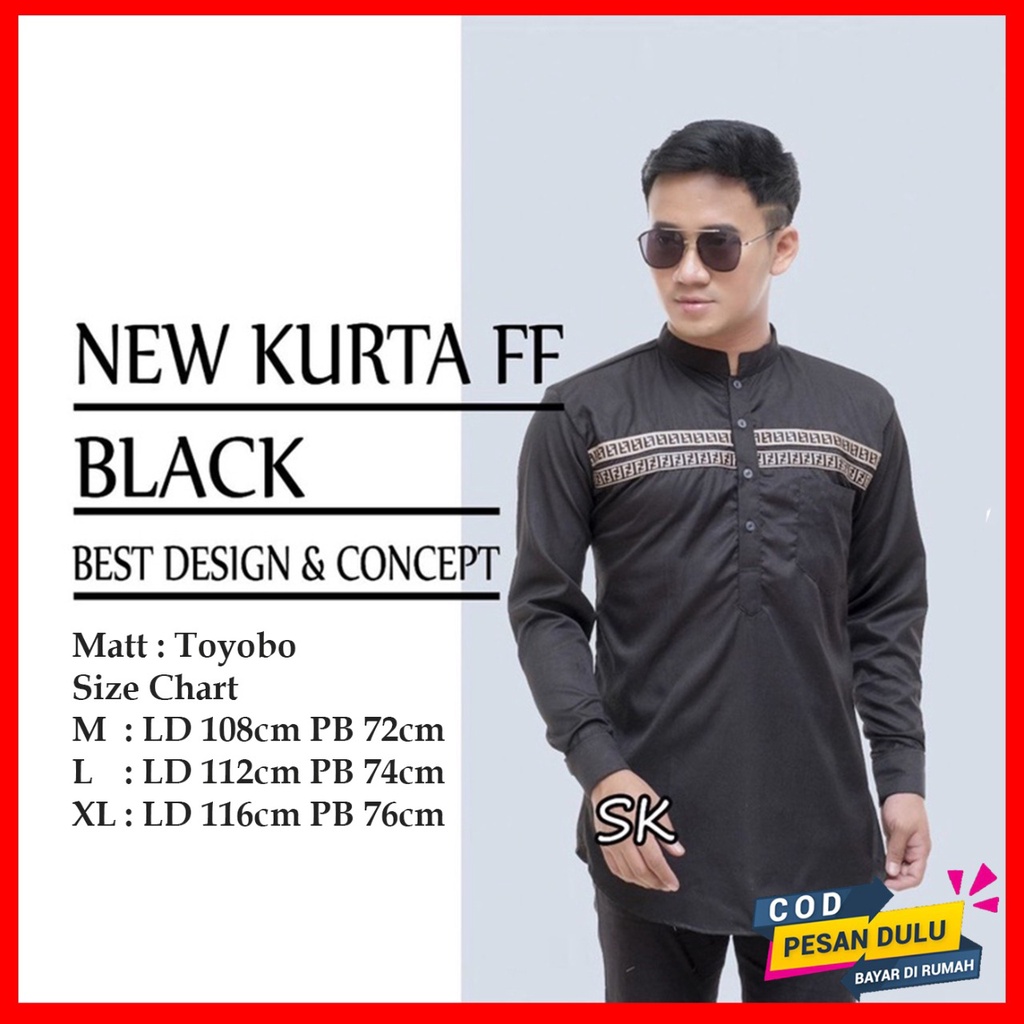 PROMO TERMURAH KEMEJA LENGAN PANJANG FF / KOKO PAKISTAN PREMIUM / KEMEJA KURTA FF TOYOBO TERMURAH